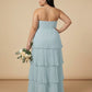 Chantarae Plus Size Off The Shoulder Mesh Bridesmaid Dress Leg Slit Curvy Friendly Sheath Gown For Wedding Party -N0370