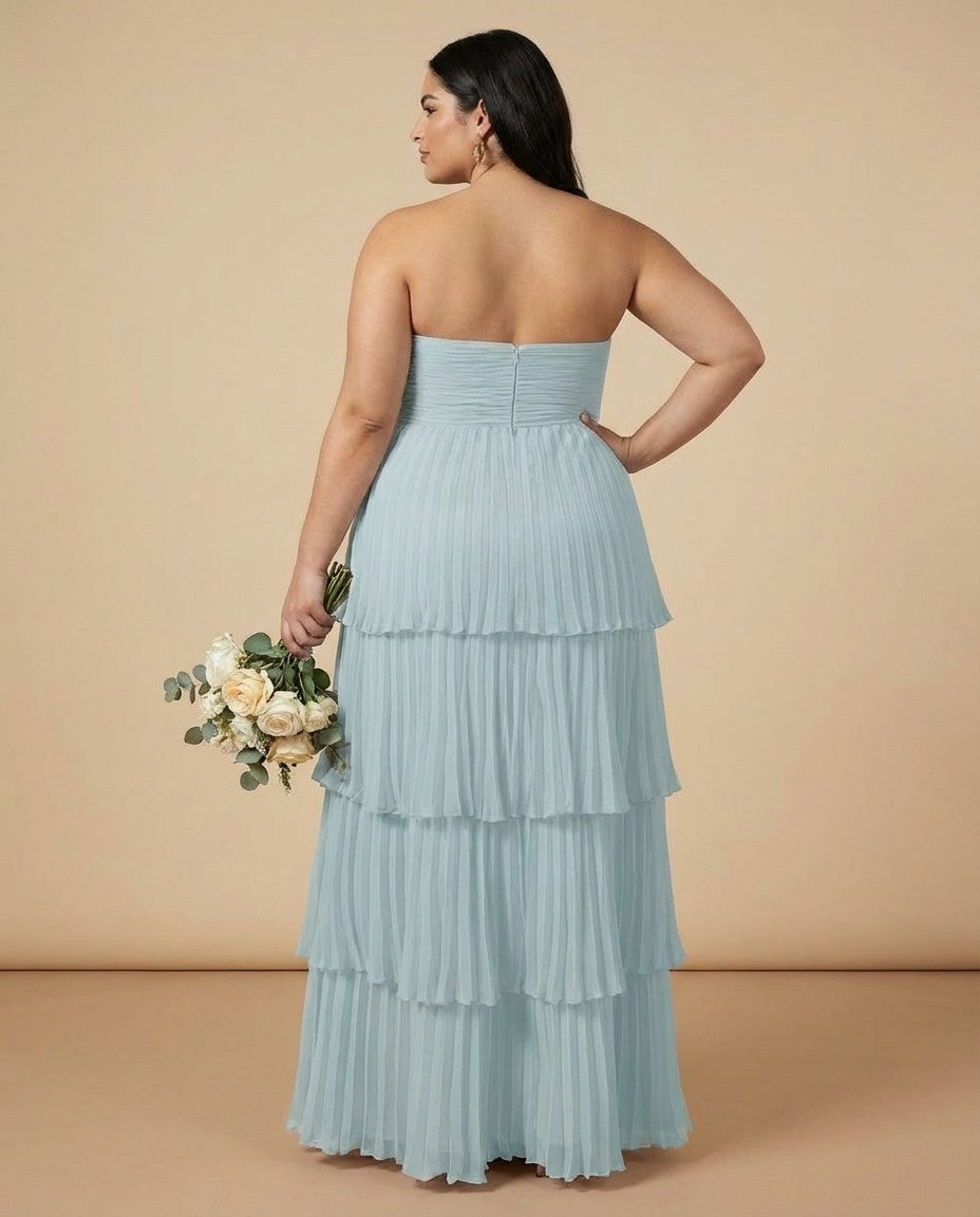 Chantarae Plus Size Off The Shoulder Mesh Bridesmaid Dress Leg Slit Curvy Friendly Sheath Gown For Wedding Party -N0370