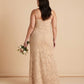 Silvarelle Plus Size Chic Sheath Bridesmaid Dress Side Zip Lace Embellishment Formal Wedding Gown For Curvy Figuress -N0356