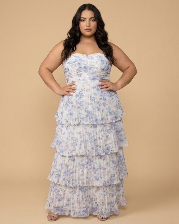 Chantarae Elegant Plus Size A-Line Chiffon Bridesmaid Dress - N0376