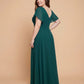Avenleigh Graceful Plus Size Chiffon A-Line Bridesmaid Gown with Flowing Skirt - N0332