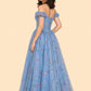Plus Size Romantic Floral Print Bridesmaid Dress with Basque Waist - Ruched Bodice and Lace-Up Back