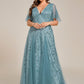 Plus Size Floor Length Formal Evening Gowns for Weddings