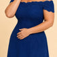 Plus Size Off Shoulder Lace Embroidered A-Line Mother of the Evening Gown Elegant Formal Wear