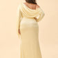 Romantic Bridesmaid Dress with One Shoulder Sleeve and Tie Accent