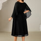 Plus Size Deep V-Neck Chiffon Wedding Guest Dress