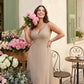 Silvarelle Flattering Plus Size Sheath Chiffon Dress with Lightweight Fabric for Wedding -N0368