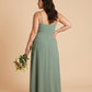 Silvarelle Elegant Plus Size Sheath Bridesmaid Dress with Chiffon for Wedding Party -N0363