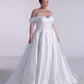 A-line Satin And Lace Wedding Dress