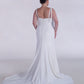 Trumpet Crepe Wedding Dress