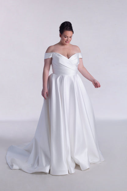 Ballgown Satin Wedding Dress