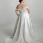 Fully structured bodice paired with ballgown skirt
