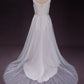 Lace and Tulle A-Line Wedding Gown with Sweetheart Neckline and Straps