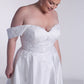 A-line Satin And Lace Wedding Dress