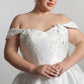 Drop shoulder bodice with full circular skirt