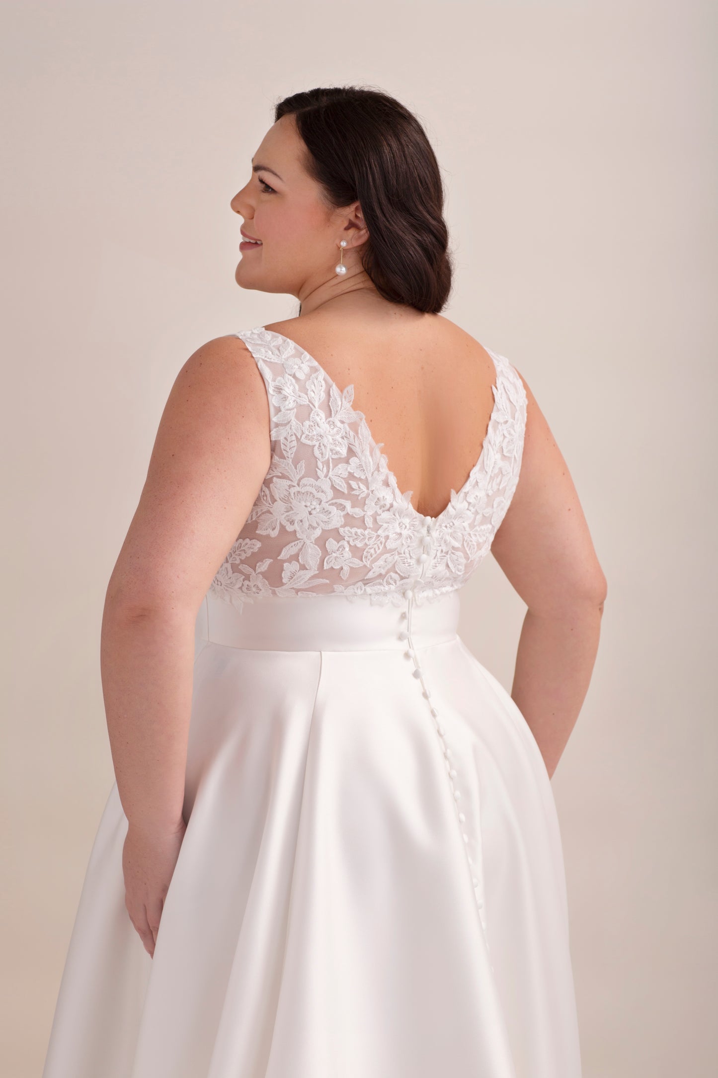 Mikado A-Line Ball Gown Wedding Dress with Square Neckline and Straps