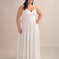 Crepe and Lace A-Line Wedding Gown with Sweetheart Neckline and Straps