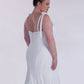 Trumpet Crepe Wedding Dress