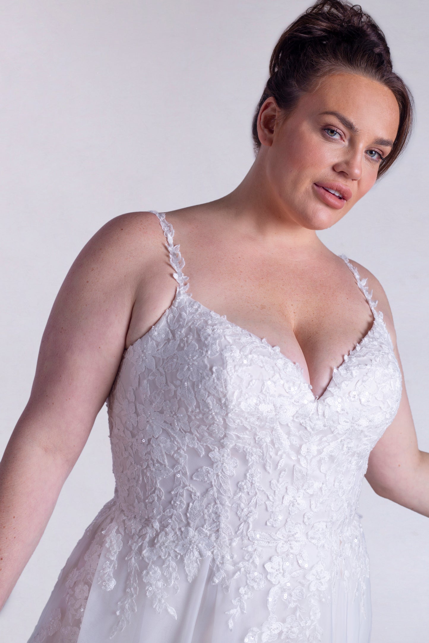 A-line Lace And Tulle Wedding Dress