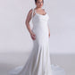 Trumpet Crepe Wedding Dress