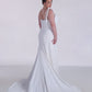 Trumpet Crepe Wedding Dress