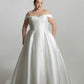 Drop shoulder bodice with full circular skirt