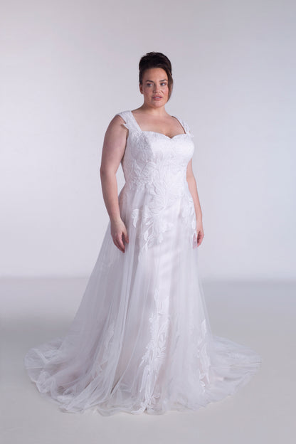 A-line Tulle And Lace Wedding Dress