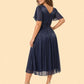Plus Size Ruched V-Neck A-Line Bridesmaid Dress for Elegant Wedding Guest Look Formal Occasion Wear