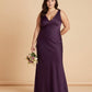 Silvarelle Plus Size Flowy Feminine Evening Gown, Straight Back Sheath Dress for Wedding Engagement Parties -N0360