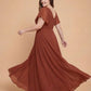 Avenleigh Timeless Chiffon A-Line Plus Size Bridesmaid Dress Ruched Waist - N0331