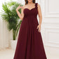 Plus Size One Shoulder Long Chiffon Bridesmaid Dress