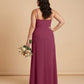 Silvarelle Plus Size Timeless Lace Sheath Floor Length Chiffon Bridesmaid Dress -N0366