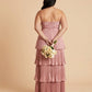 Chantarae Soft Satin Ruffled A-Line Plus Size Bridesmaid Dress for Wedding Parties - N0382