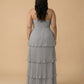 Chantarae Plus Size Elegant Chiffon Bridesmaid Dress with Flowing Silhouette for Wedding -N0371