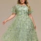 Plus Size Sequin Midi Wedding Guest Dress