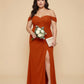 Elanthia Elegant Stretch Mesh Plus Size Bridesmaid Dress for Weddings - N0348