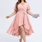 Plus Size Tie Knot Chiffon Wedding Guest Dress