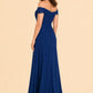 Plus Size Off Shoulder Lace Embroidered A-Line Mother of the Evening Gown Elegant Formal Wear
