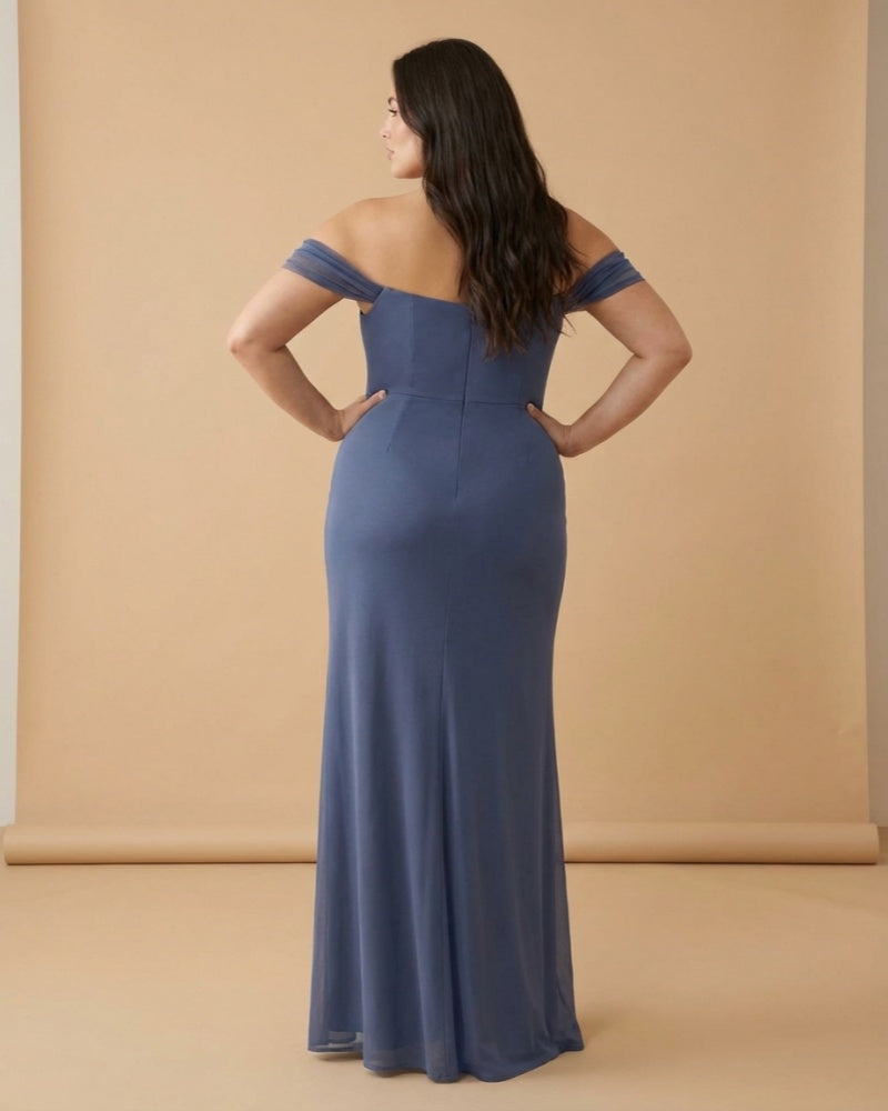 Elanthia Sexy Plus Size Sheath Bridesmaid Dress with Convertible Design for Wedding-N0345