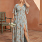 Petaline Romantic Plus Size A-Line Bridesmaid Dress with V-Neck Pleated Chiffon - for Weddings N0301