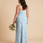 Silvarelle Romantic Plus Size Sheath Lace Bridesmaid Dress with Floral Texture for Wedding -N0351