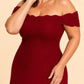 Plus Size Off Shoulder Lace Embroidered A-Line Mother of the Evening Gown Elegant Formal Wear