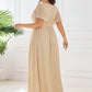 Plus Size Pleated Tie-Waist Chiffon Bridesmaid Dress