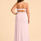 Plus Size Strapless Chiffon Bridesmaid Dress with Detachable Straps and Slit