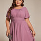 Plus Size Flowy Chiffon Bridesmaid Dress