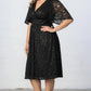 Starry Sequined Lace Cocktail Dress