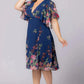 Breezy Border Print Cocktail Dress
