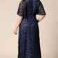 Luminous Sequin Lace Long Gown