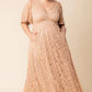 Luminous Sequin Lace Long Gown