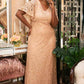 Celestial Cape Sleeve Gown